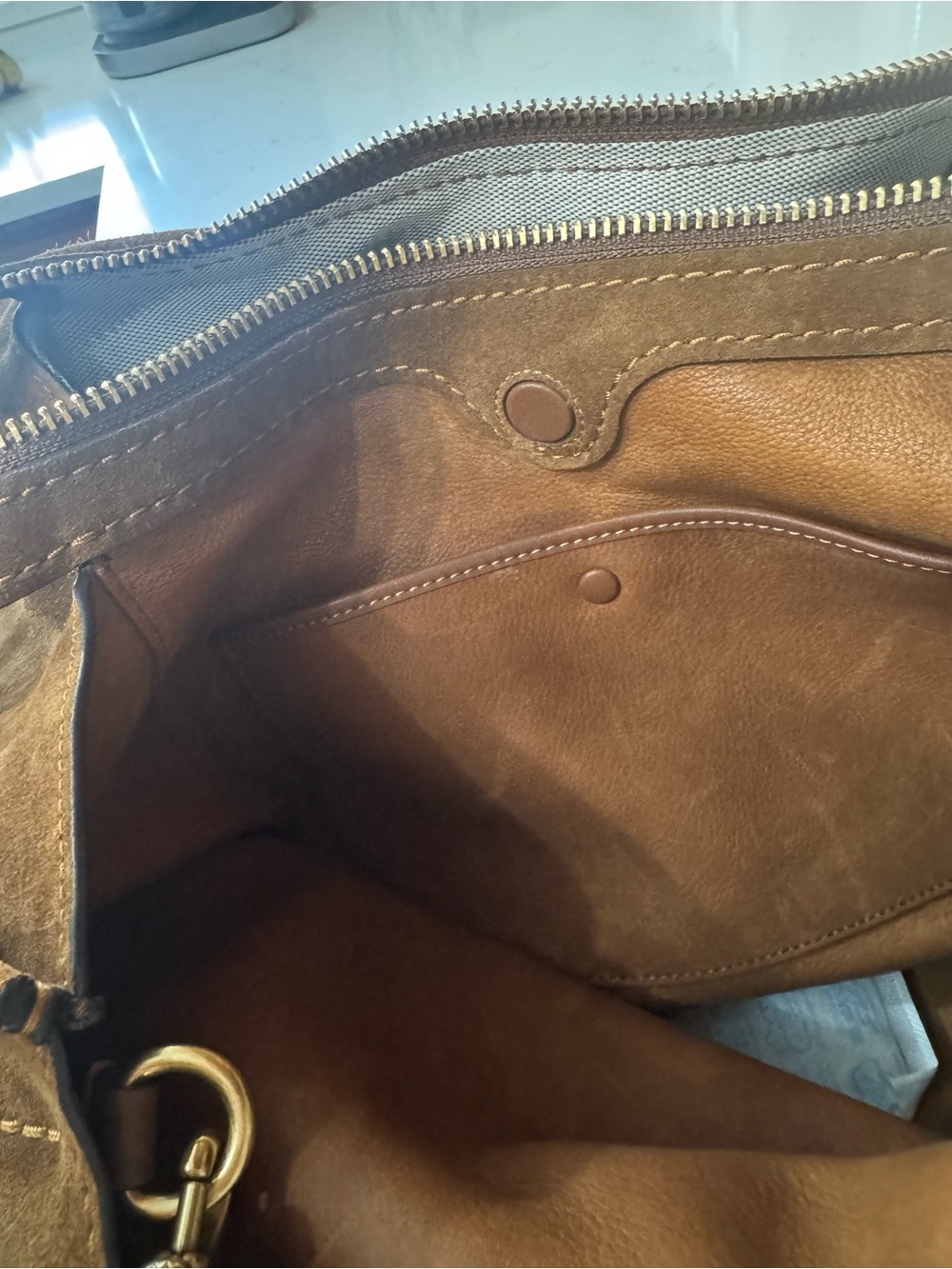 Coach Rogue 40 Warm Brown Suede - Picture 5 of 12